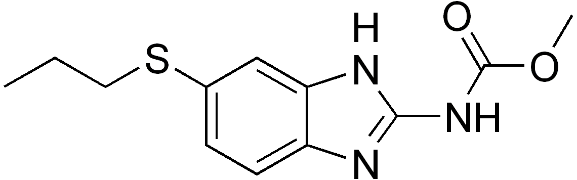 Альбендазол структурная формула